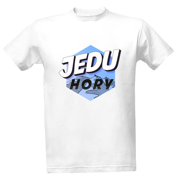 Tričko s potiskem Jedu hory ČR